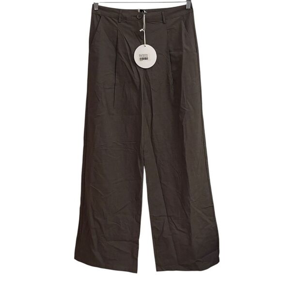 Princess Polly NWT Betsy High Rise Wide Leg Grey Casual to Career Pant Size 10 - Picture 2 of 15